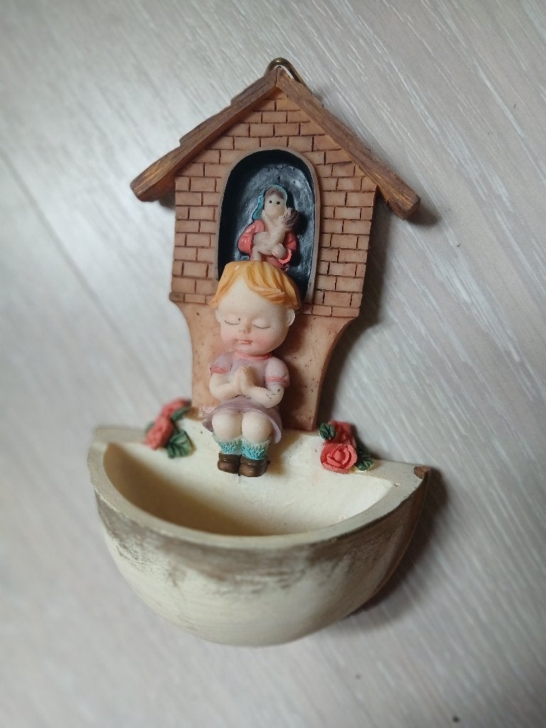 Goebel Hummel Wijwatervat ("Worship" of "Praying Girl"), Antiek en Kunst, Antiek | Religie, Ophalen of Verzenden