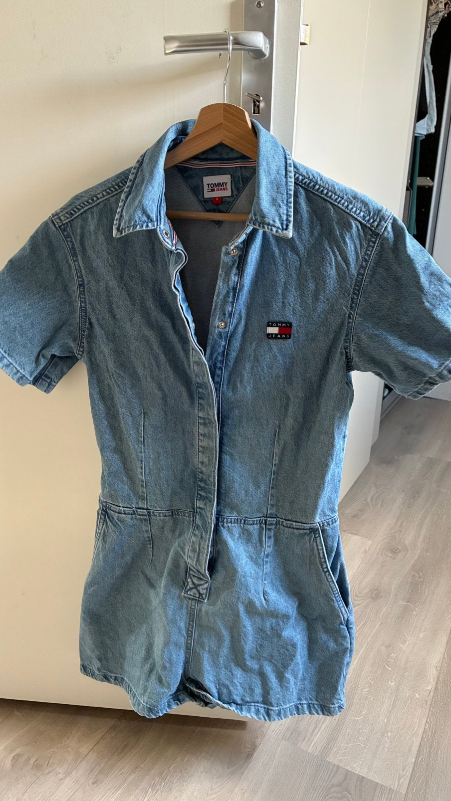 Playsuit tommy jeans licht denim maat s, Motoren, Ophalen of Verzenden, Tweedehands, Overige typen