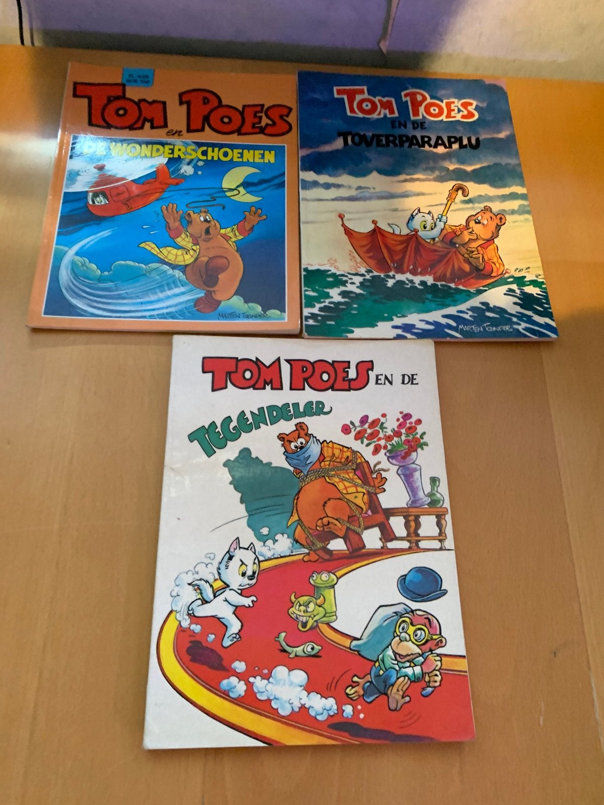 Tom Poes 3 albums, Meerdere stripboeken, Ophalen of Verzenden, Gelezen