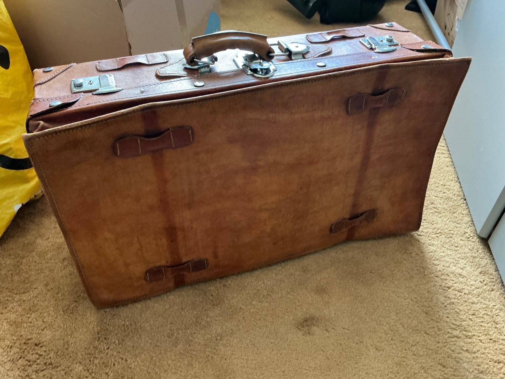 Auto koffer mazda mx 5 ,austin healey, fiat 500, 50 tot 60 cm, Leer, Ophalen of Verzenden, Zo goed als nieuw