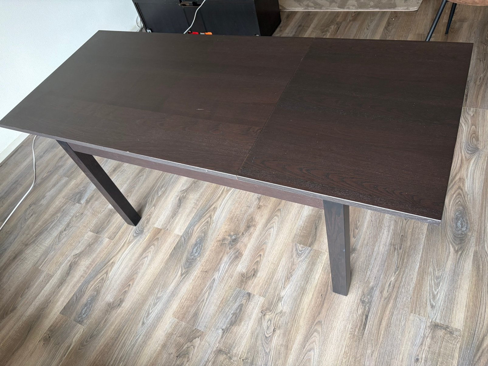 Laneberg tafel Ikea uitschuifbaar, Huis en Inrichting, Tafels | Eettafels, 100 tot 150 cm, Zo goed als nieuw, Rechthoekig, 50 tot 100 cm