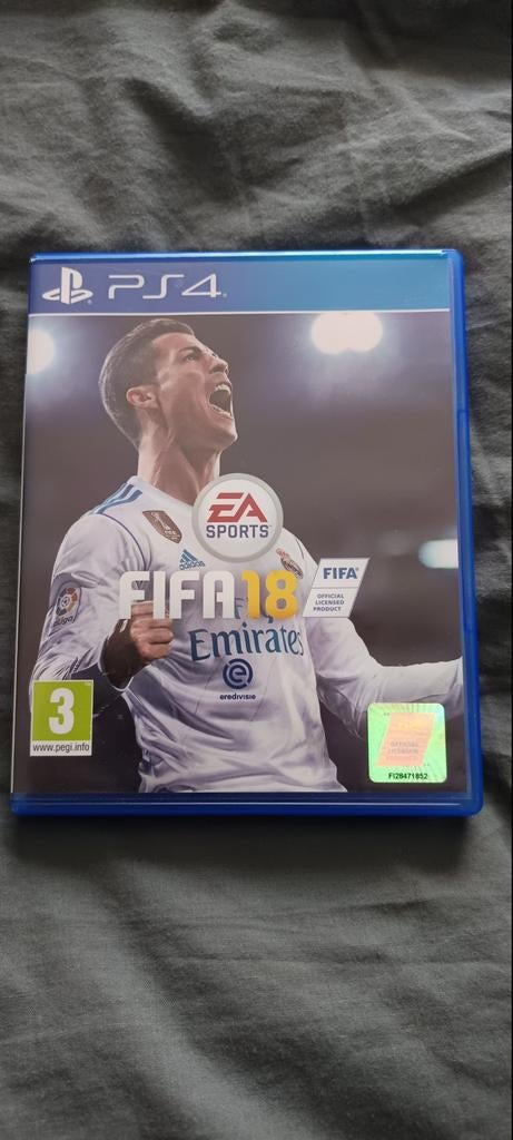 FIFA 18 PS4 - Voetbalgame met Cristiano Ronaldo, Gebruikt, Ophalen of Verzenden, Eén computer, Sport