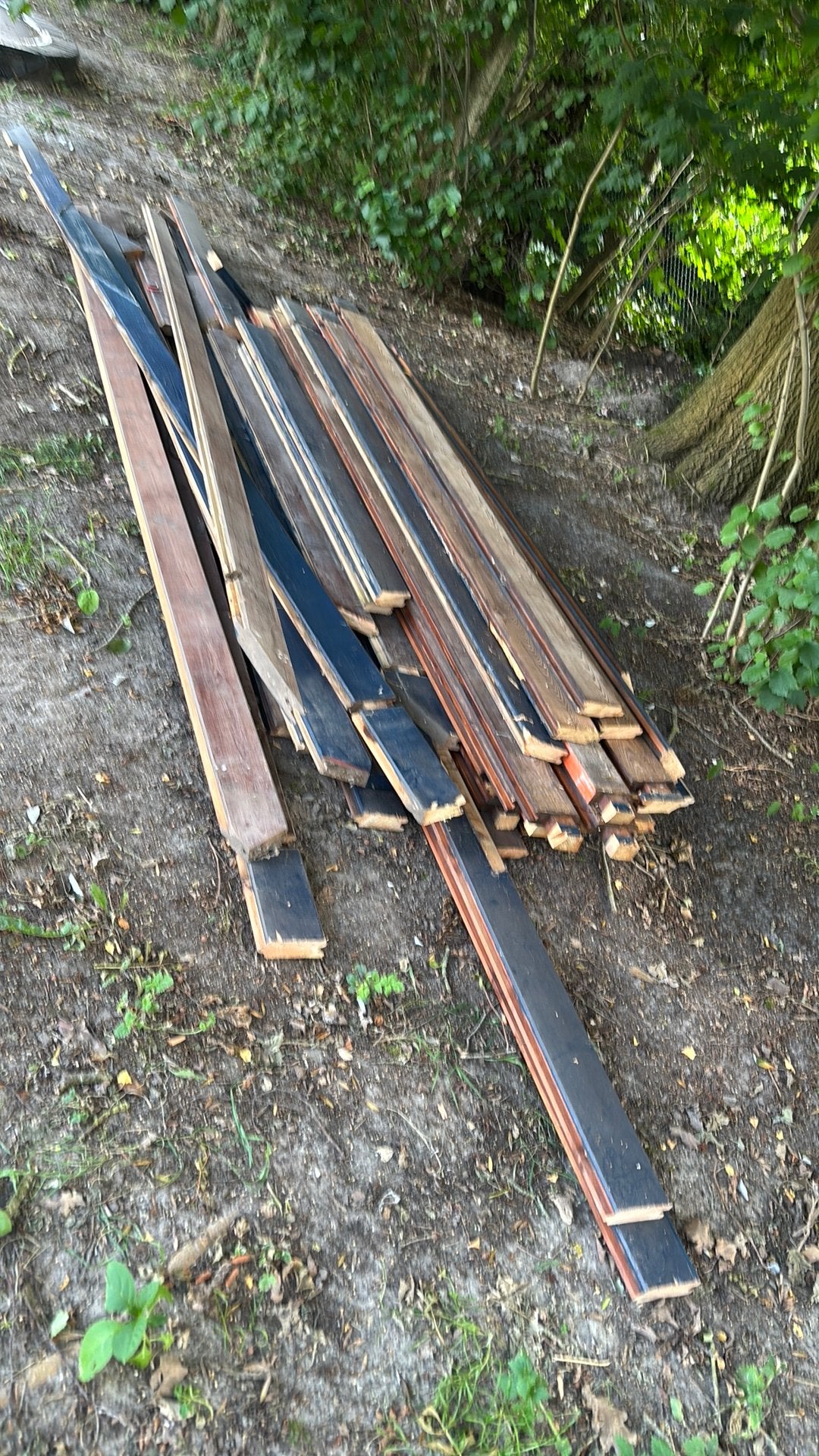 Hardhouten planken gratis., Ophalen, Zo goed als nieuw, 250 cm of meer, Planken