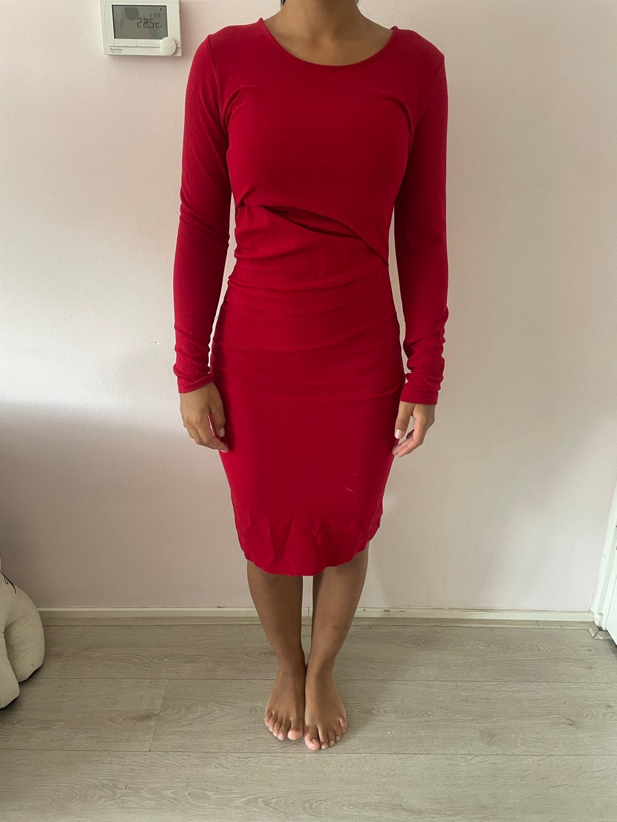 Juffrouw Jansen Amsterdam Rode Jurk Maat S, Kleding | Dames, Ophalen of Verzenden, Zo goed als nieuw, Maat 36 (S), Rood