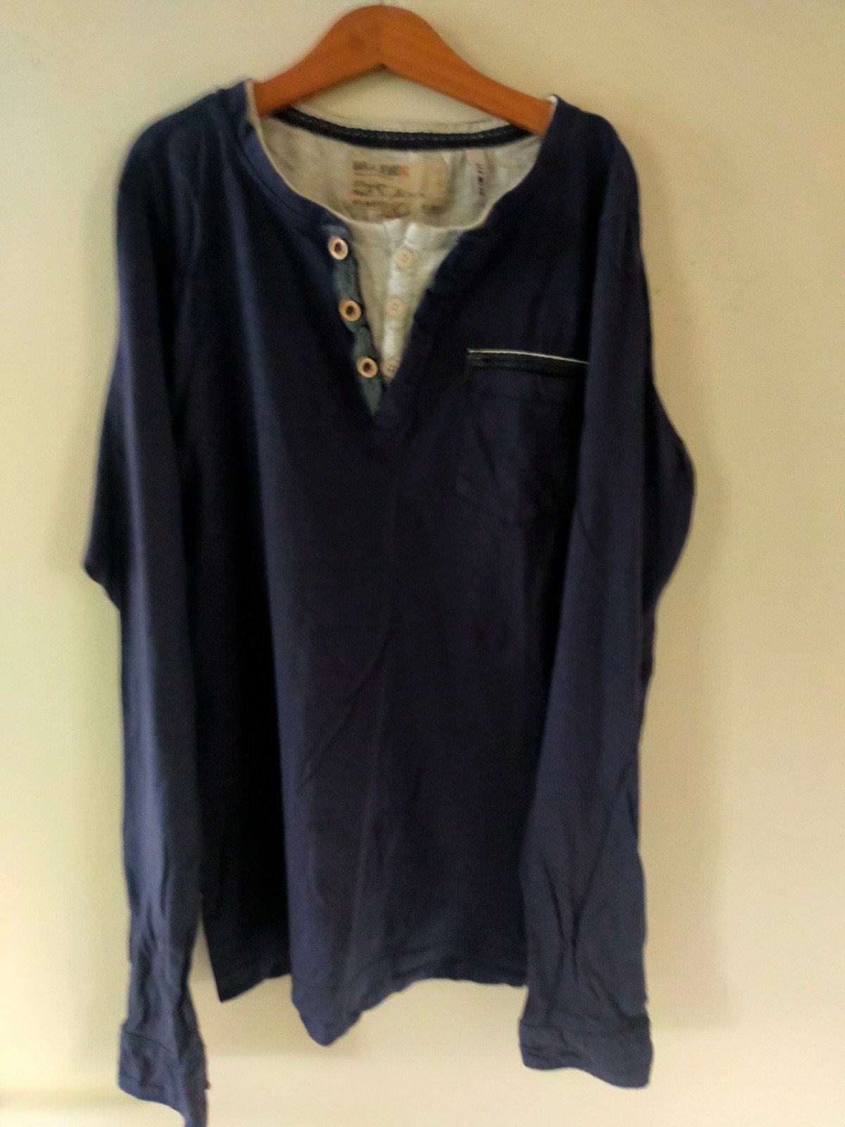 Lomgsleeve donker blauw maat s merk garcia, Kleding | Heren, Ophalen of Verzenden, Zo goed als nieuw, Maat 46 (S) of kleiner, Blauw