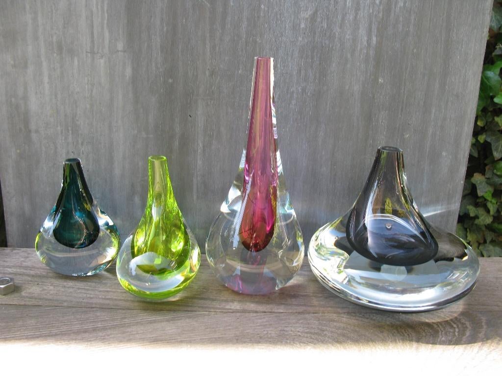 4 DESIGN VAZEN "DROPLET" SKLO-STUDIO TJECHIE, Ophalen of Verzenden