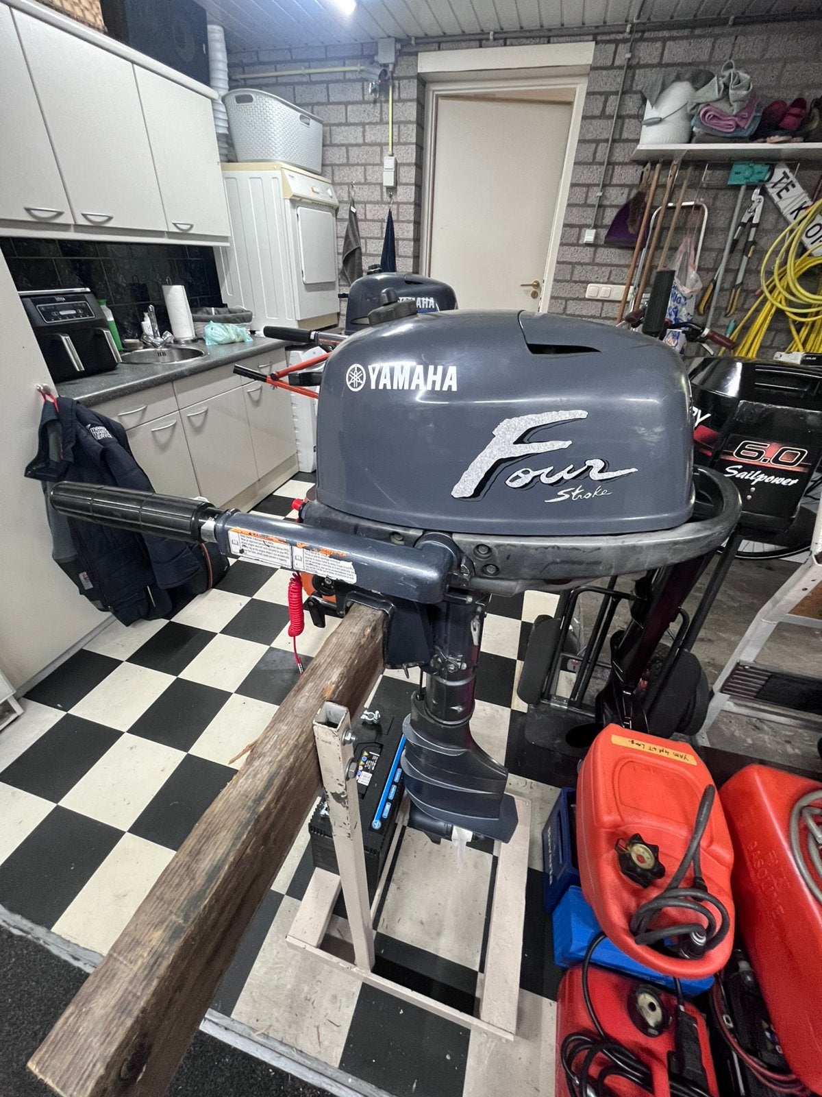 Yamaha 4 pk 4-takt langstaart., Ophalen, Gebruikt, Minder dan 5 pk, Viertaktmotor