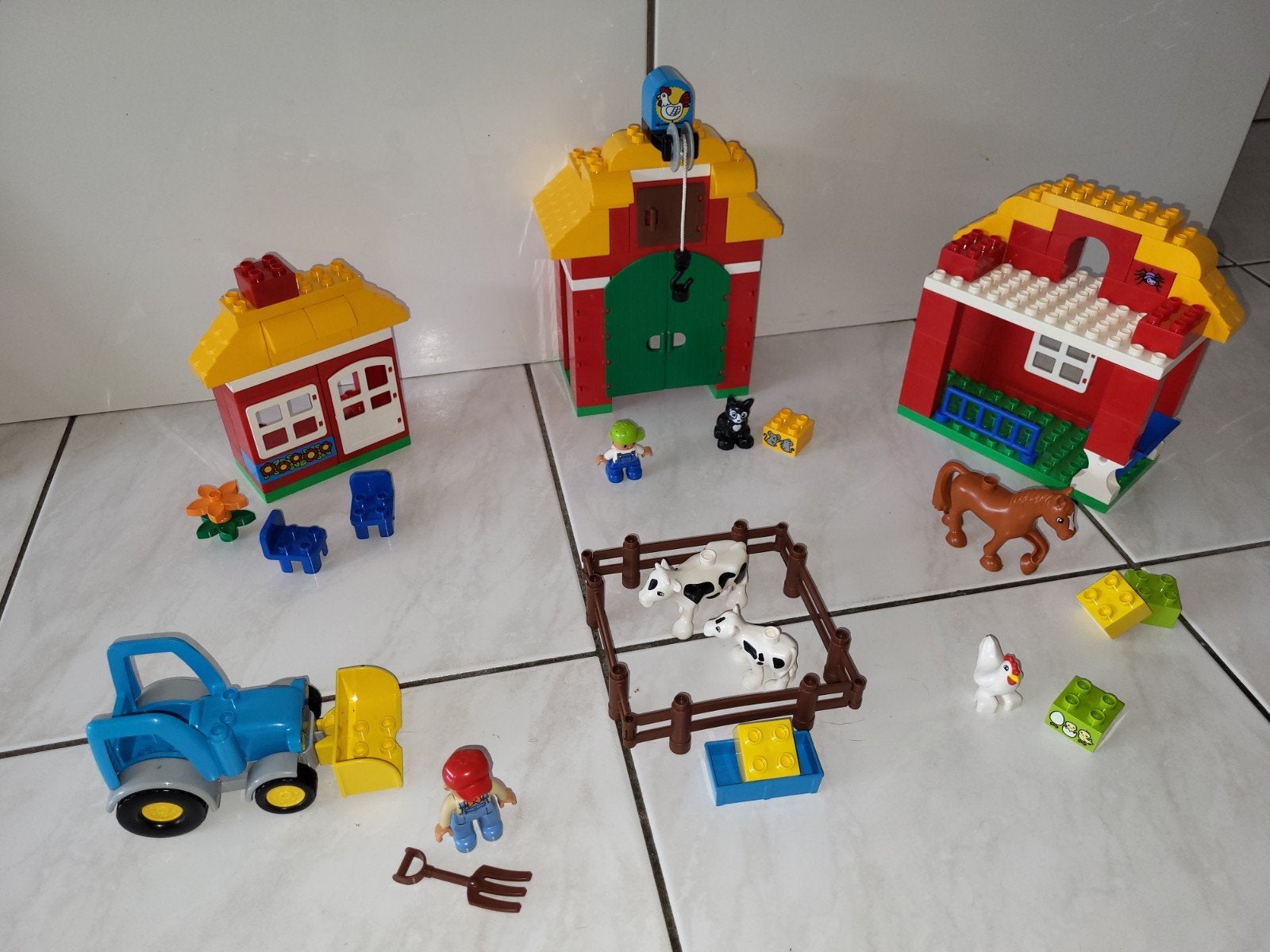 Duplo boerderij met tractor, Gebruikt, Ophalen of Verzenden, Duplo, Duplo