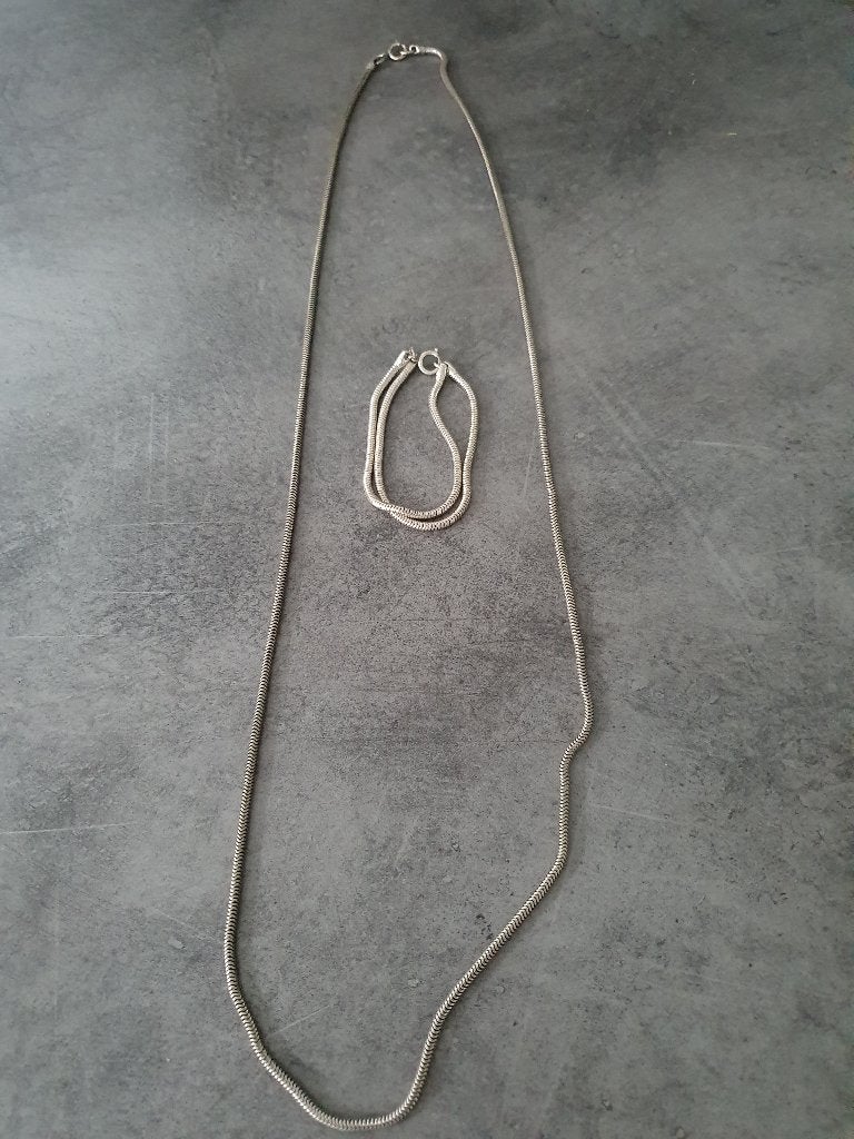 sieraden ketting met armband, Ophalen of Verzenden, Overige materialen