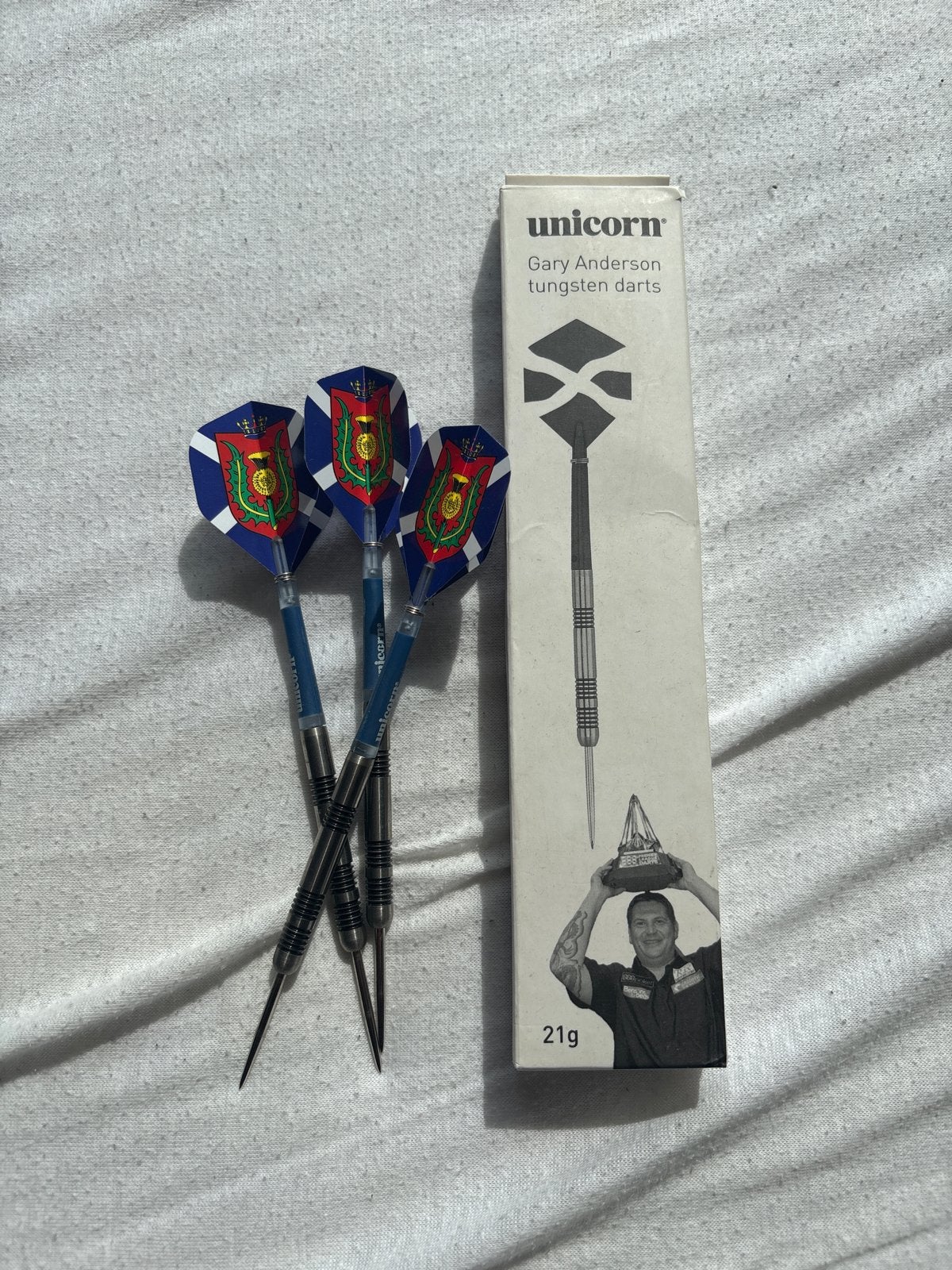 Darts Gary Anderson Unicorn met speciale verpakking, Ophalen of Verzenden, Nieuw, Pijlen