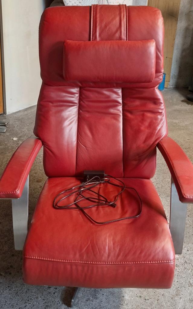 Prominent Sta-Op Stoel - Leder, 3 Motoren, Draaipoot, Comfort, Leer, Ophalen of Verzenden, Zo goed als nieuw