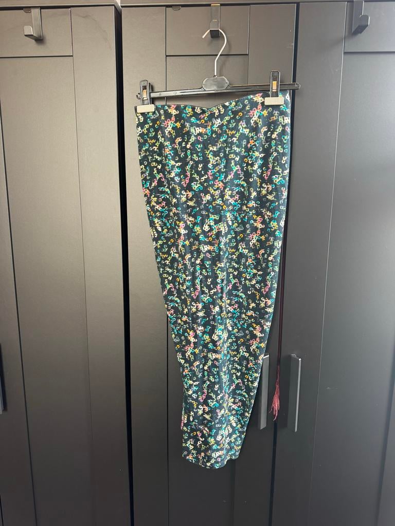 Isabel Marant Étoile Jeldia Rok - Maat 40 bloemen print, Maat 38/40 (M), Zwart, Ophalen of Verzenden, Zo goed als nieuw