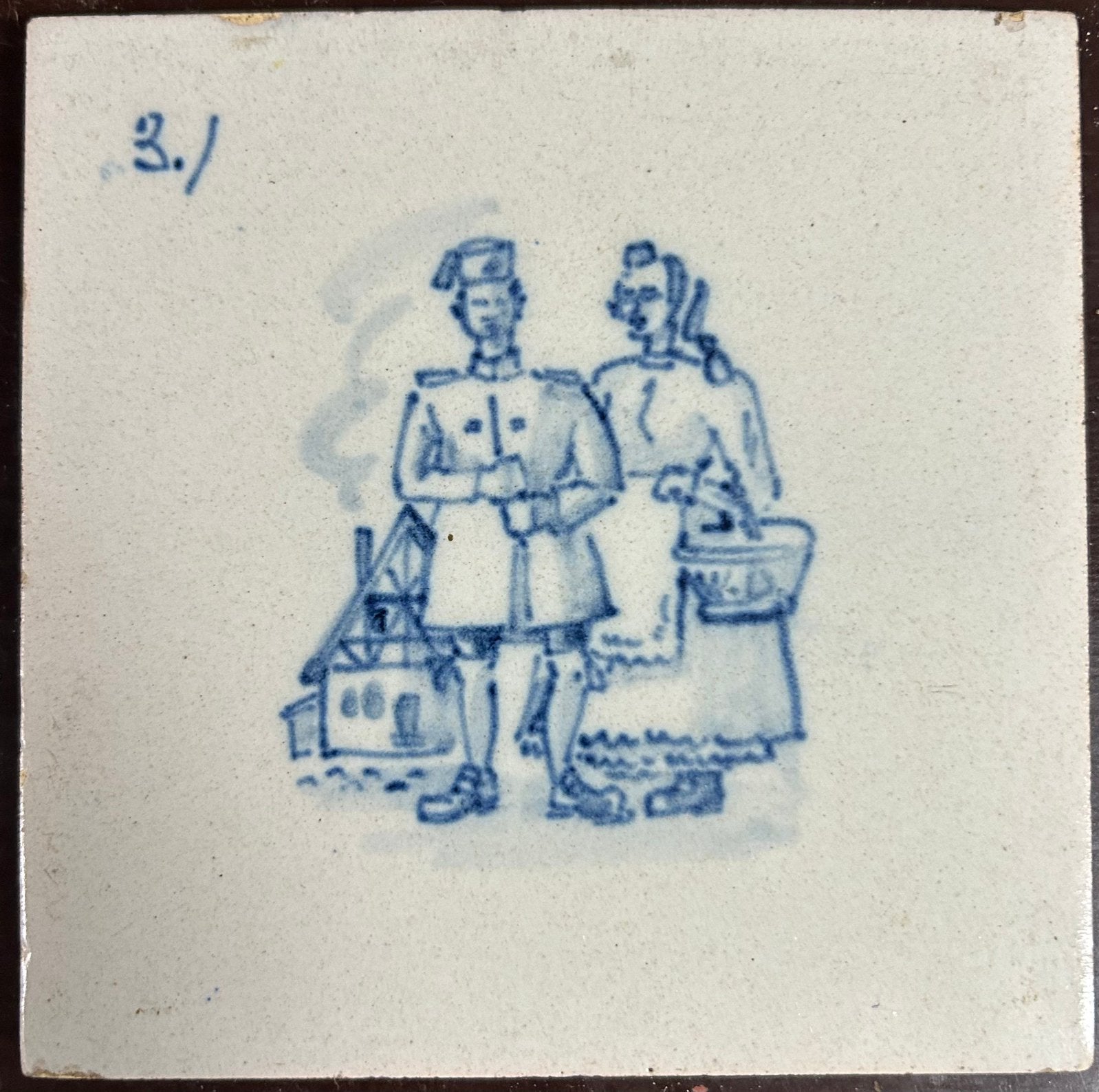 Authentieke tegeltjes uit Makkum, Antiek en Kunst, Ophalen of Verzenden