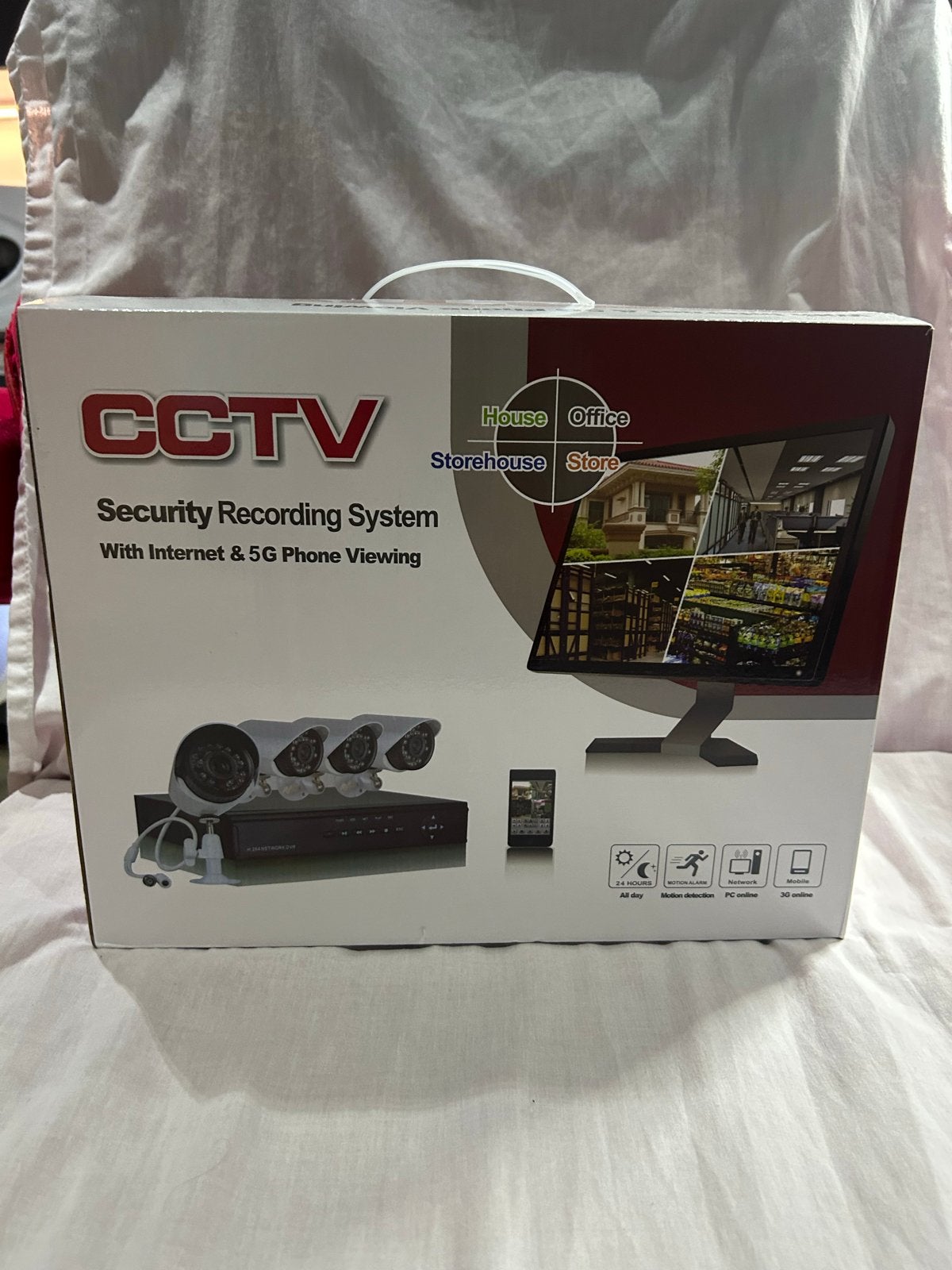 Nieuw CCTV Beveiligingssysteem met 4 Binnencamera's, Ophalen of Verzenden, Nieuw, Binnencamera