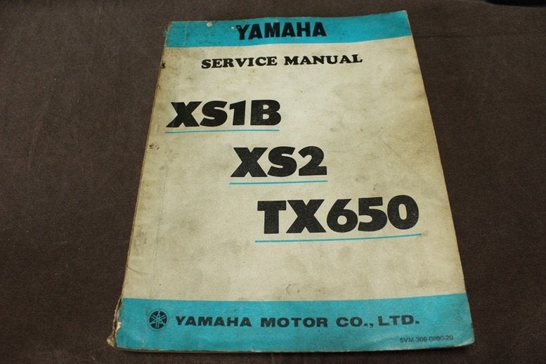 Yamaha XS1B XS2 TX650 1972 650cc motorcycle service manual, Ophalen of Verzenden, Yamaha