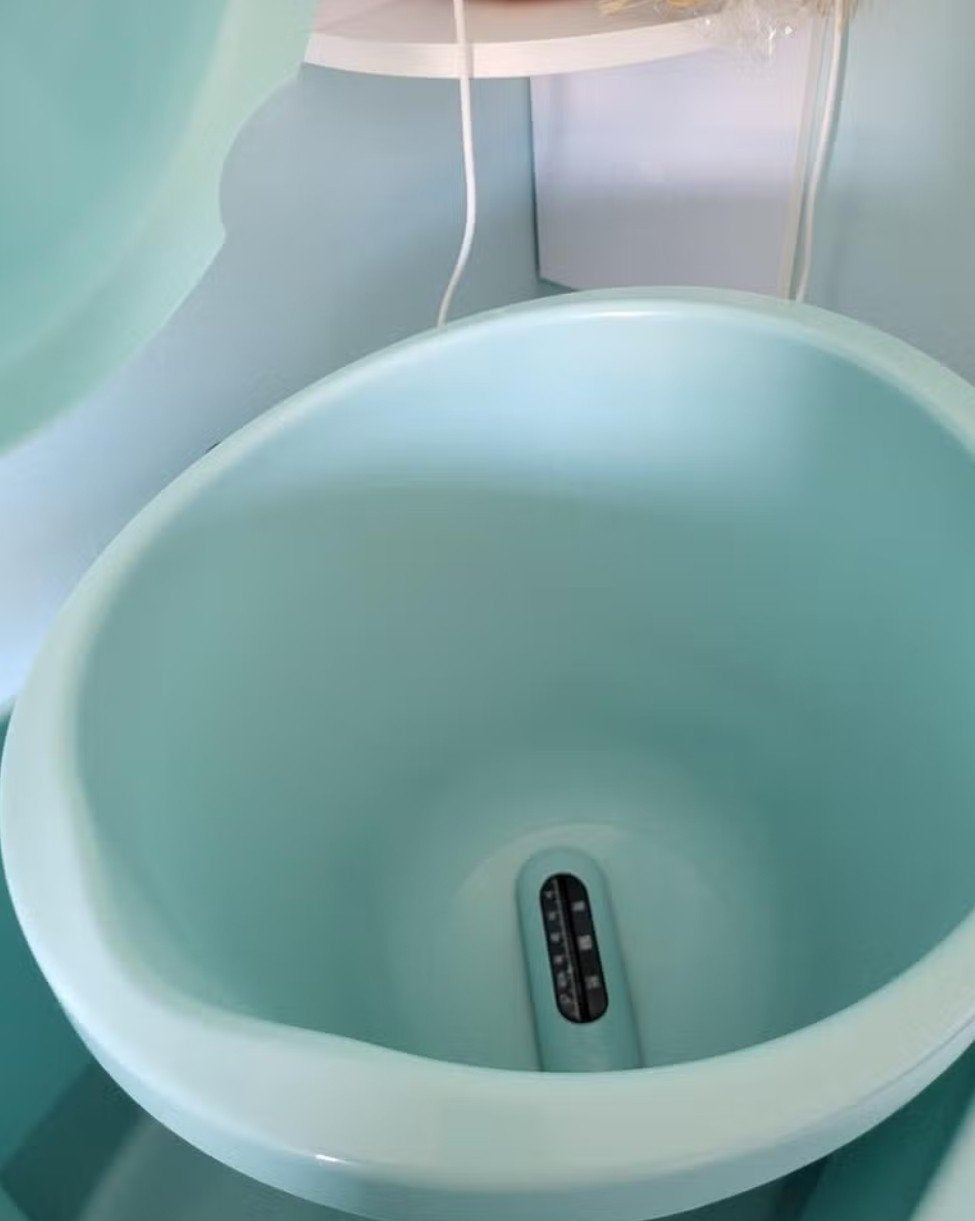Babybadje met ligplankje, Tummy Tub en thermometer, Kinderen en Baby's, Badjes en Verzorging, Ophalen
