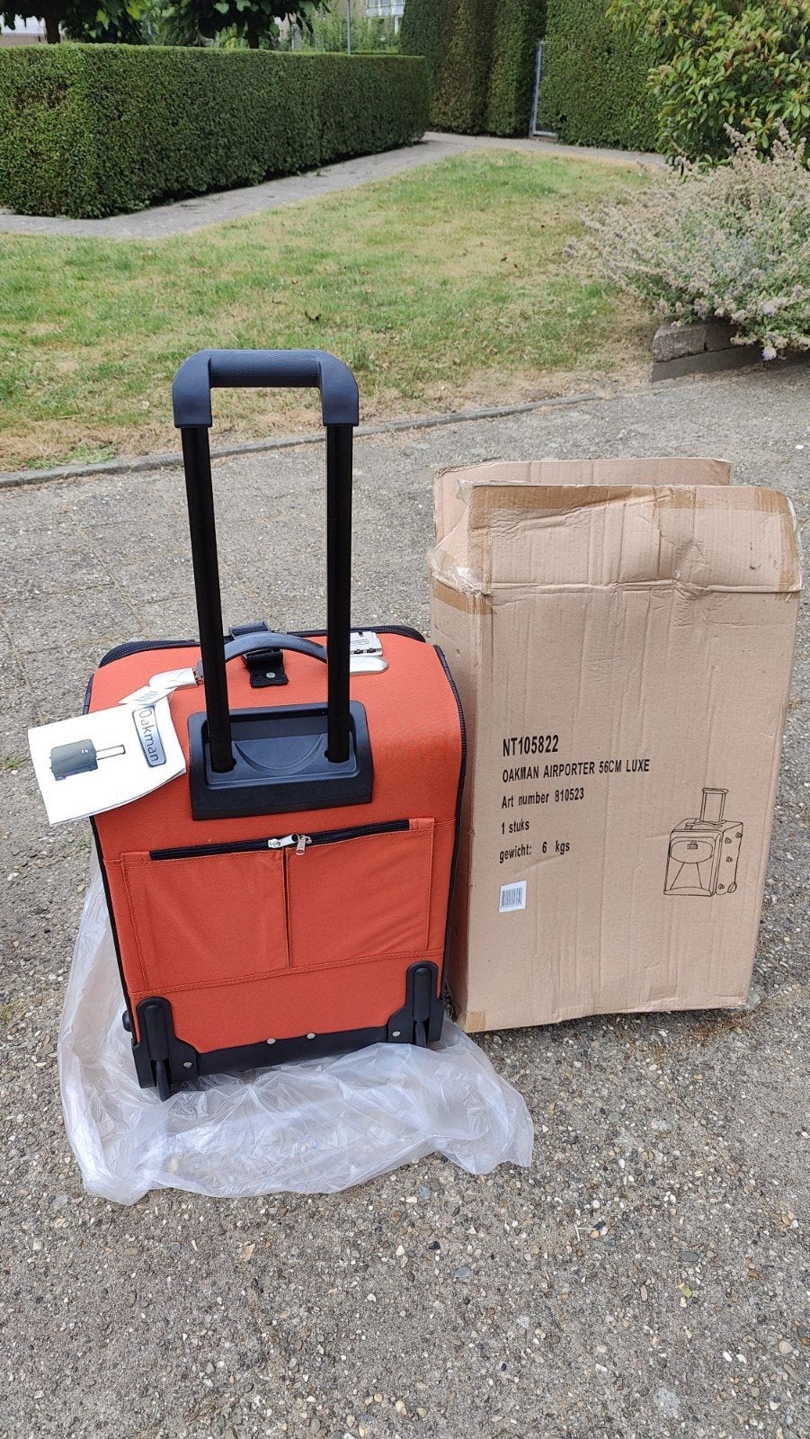 Oakman Airporter 56CM Luxe Koffer - Nieuw, Overige materialen, Wieltjes, 50 tot 60 cm, Nieuw