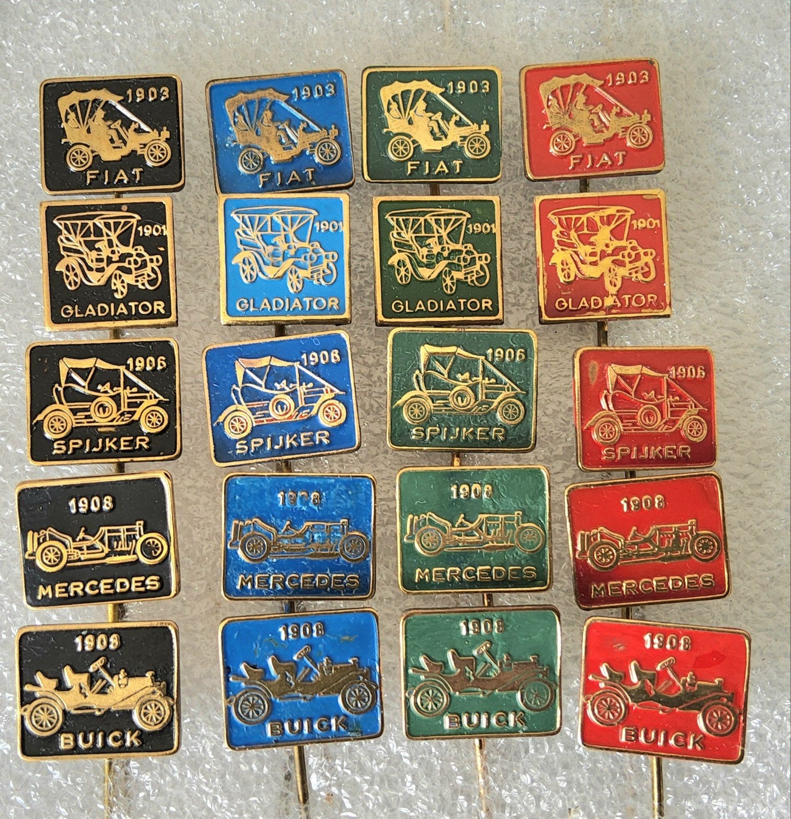 20 Vintage Auto Speldjes, Verzamelen, Ophalen of Verzenden, Gebruikt, Overige onderwerpen, Speldje of Pin
