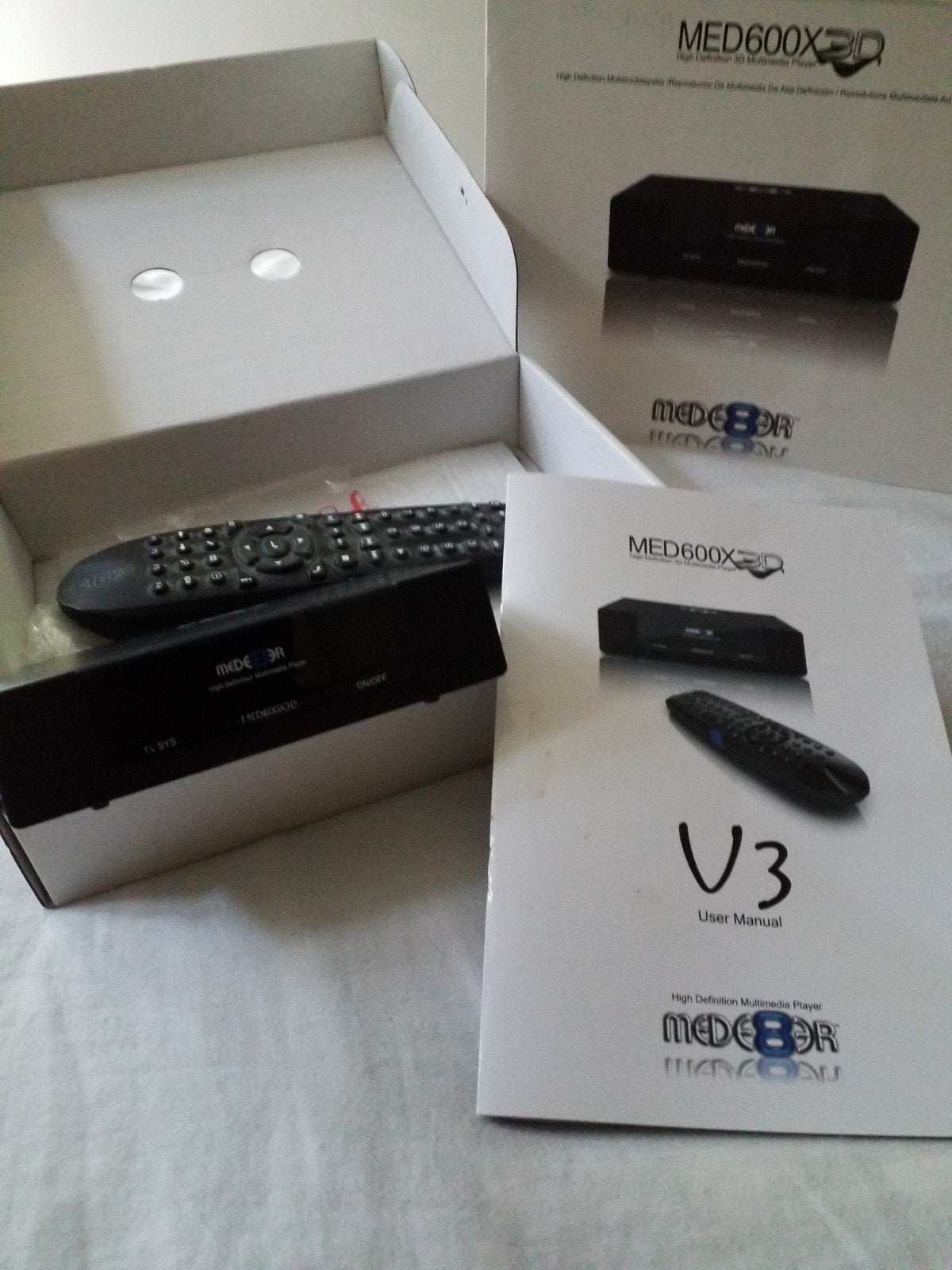 Mede8er mediaspeler MED600X3D, Ophalen, Gebruikt, HDMI, Zonder harde schijf