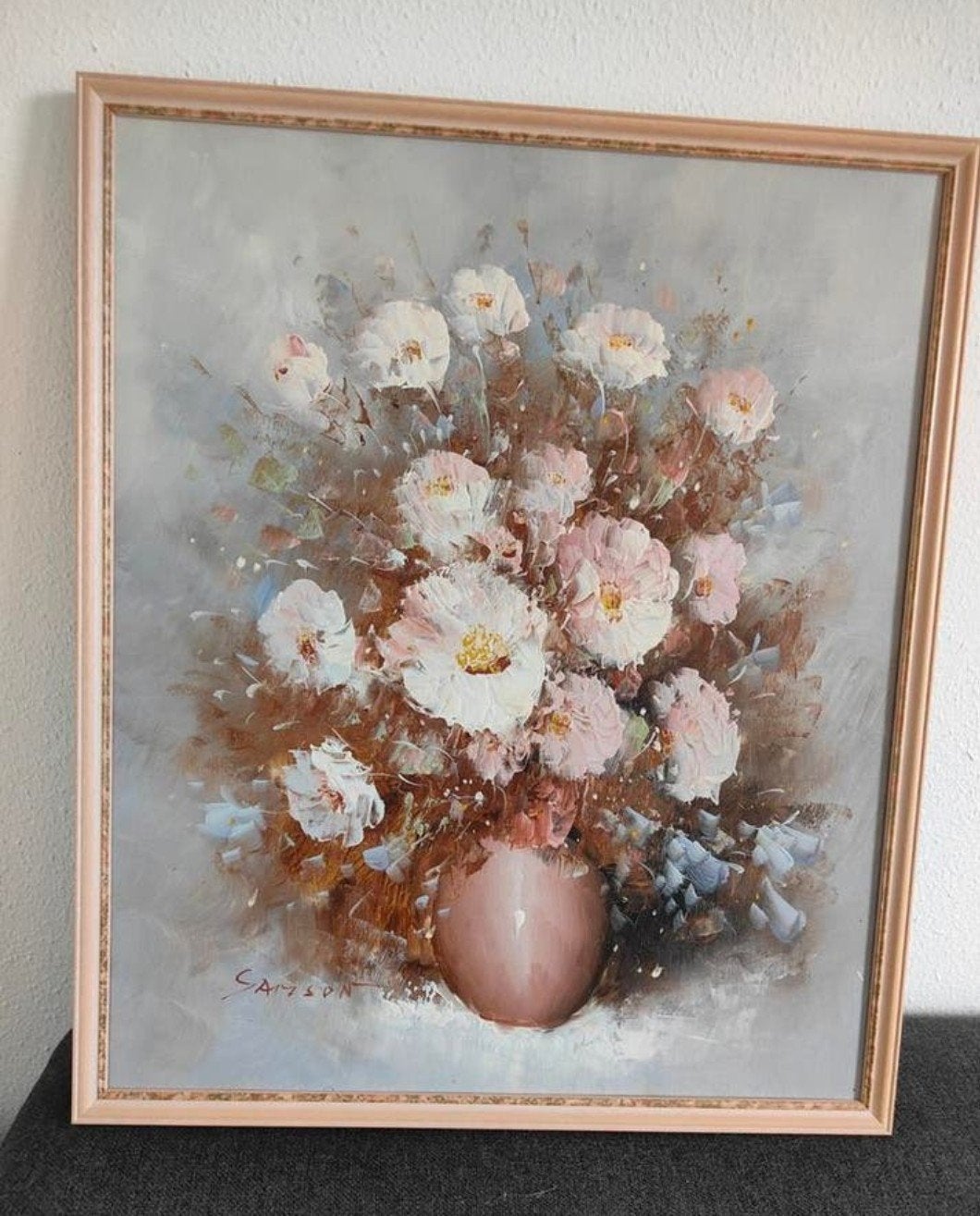 Een mooi olieverfschilderij op doek, Ophalen, 50 tot 75 cm, Schilderij