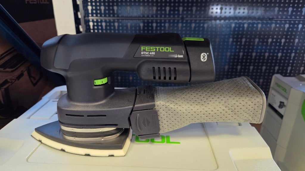 Festool deltaschuurmachine DTSC 400, Ophalen, Nieuw, Minder dan 600 watt, Vlakschuurmachine