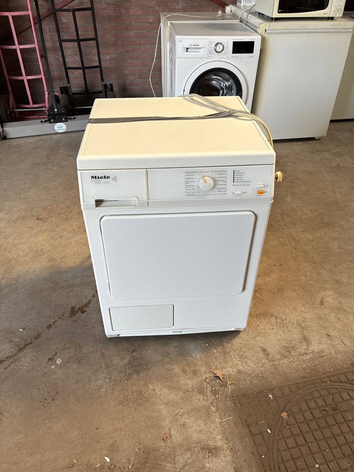 Miele T4223C Condensdroger - Gebruikt, Witgoed en Apparatuur, 6 tot 8 kg, Gebruikt, Ophalen of Verzenden, Voorlader