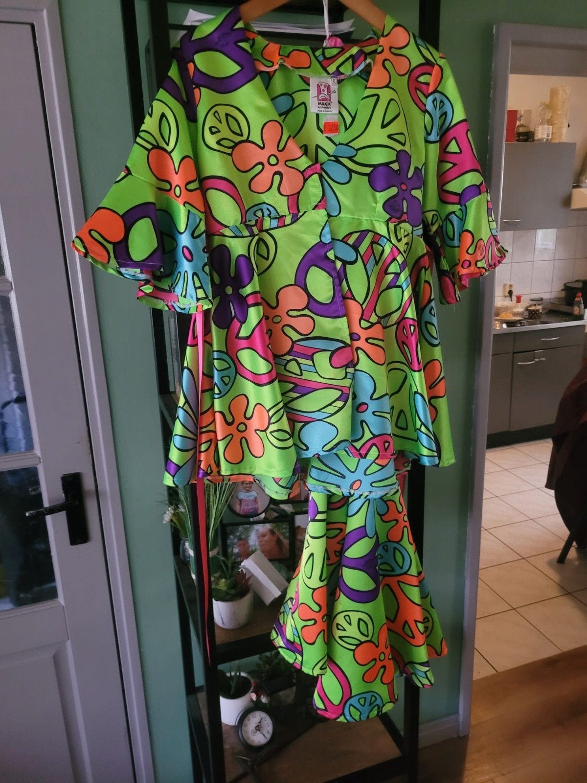 Hippie Pak Maat S - Kleurrijk Carnaval Kostuum, Ophalen, Carnaval, Kleding, Maat 36 (S)