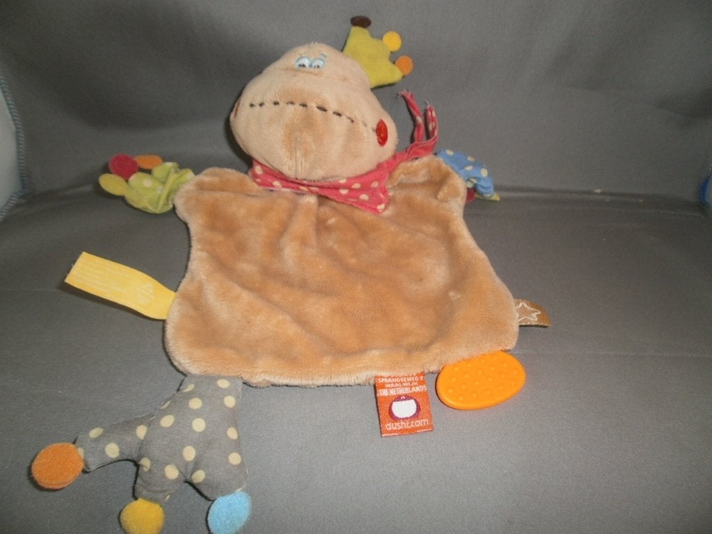dushi kikker doekje bruin met rammel/knisper voel stuk, Kikker, Overige merken, Ophalen of Verzenden, Zo goed als nieuw