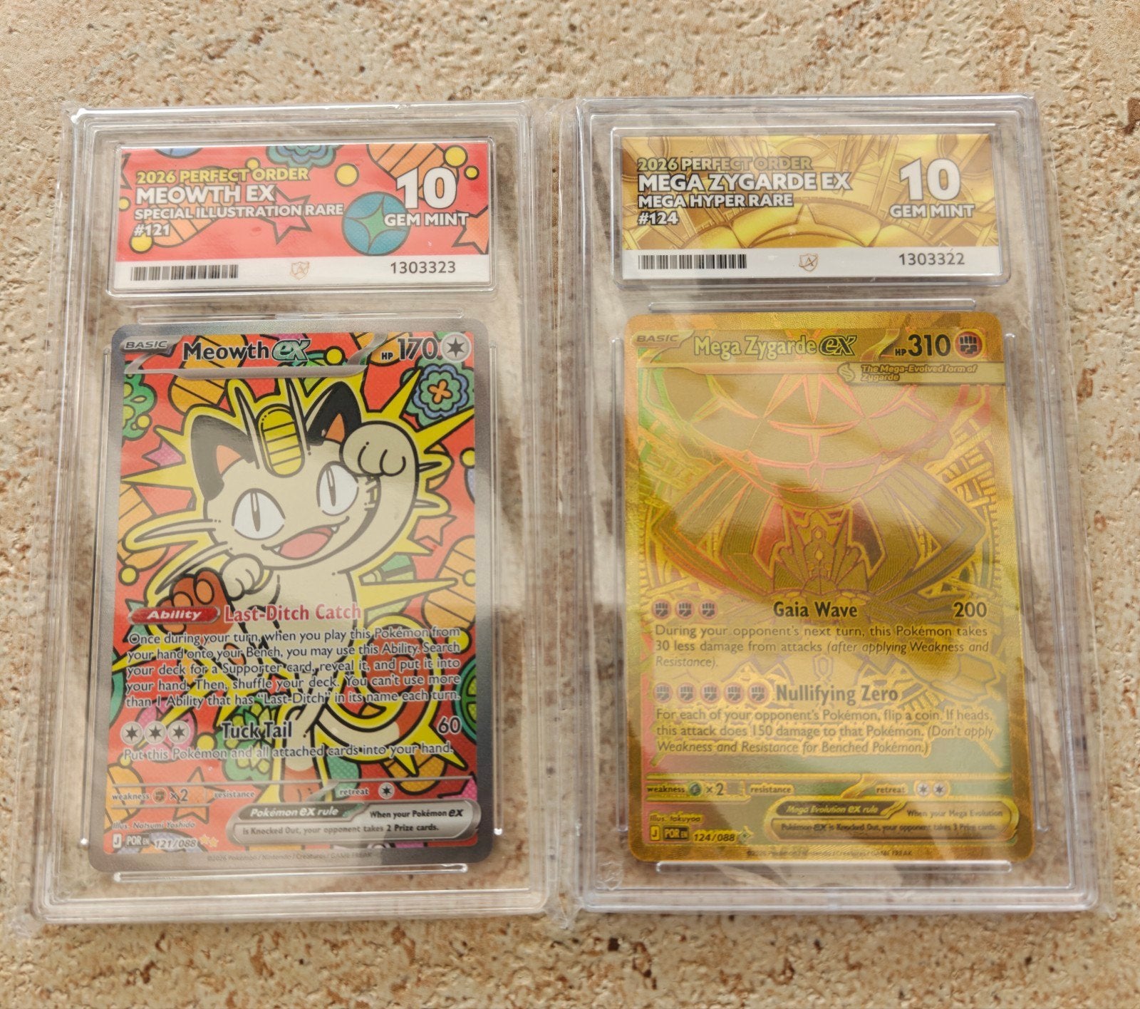 Mega Zygarde + Meowth ACE 10! 124 / 088 + 121 / 088. Pokemon, Verzenden
