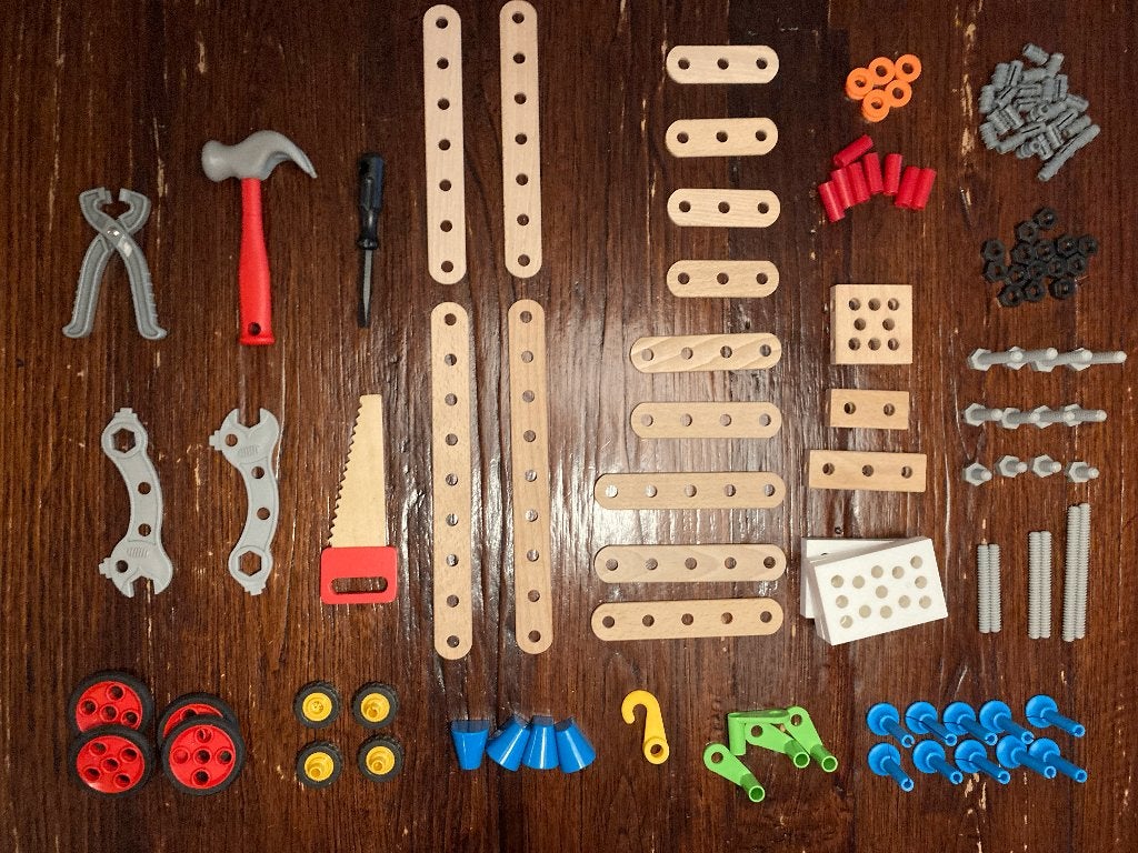 Brio bouwset - 126 stuks, Kinderen en Baby's, Speelgoed | Houten speelgoed, Ophalen of Verzenden, Zo goed als nieuw, Overige typen