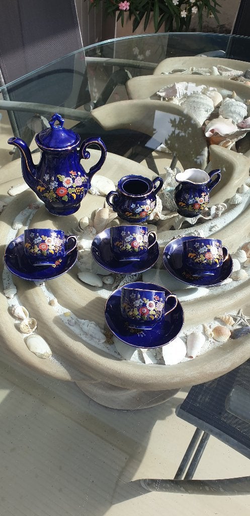 Antiek KOFFIE THEE servies, Ophalen of Verzenden
