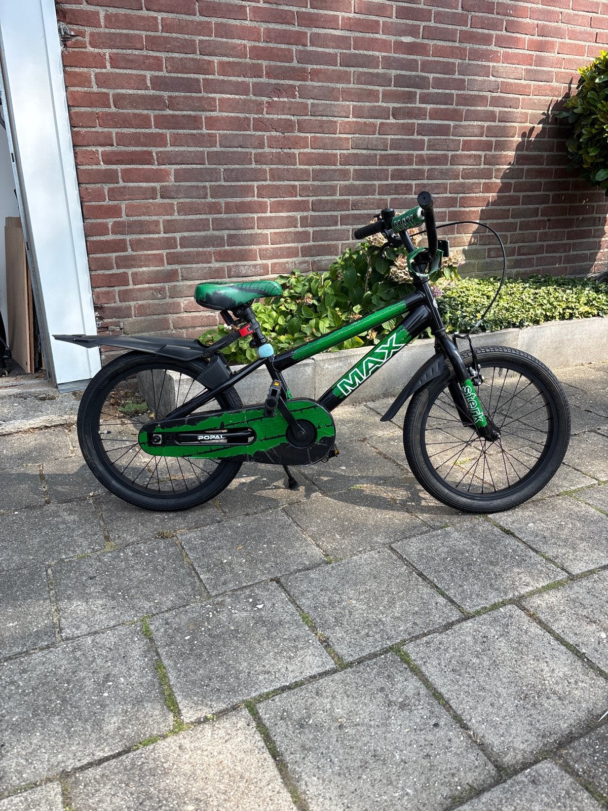 Crossfiets 18 inch met handrem en terugtraprem, Fietsen en Brommers, Ophalen, Gebruikt, Terugtraprem, 16 tot 20 inch