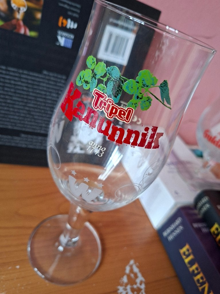 bierglas Tripel Kanunnik, Ophalen of Verzenden, Zo goed als nieuw, Glas of Glazen, Overige merken