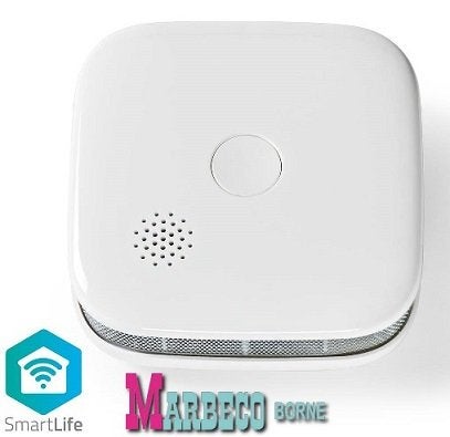 SmartLife Rookmelder, Wi-Fi Smoke detector, Batterij Gevoed