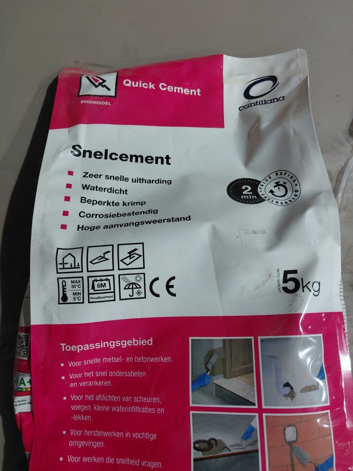 Cantillana Snelcement, Doe-het-zelf en Verbouw, Ophalen of Verzenden, Nieuw