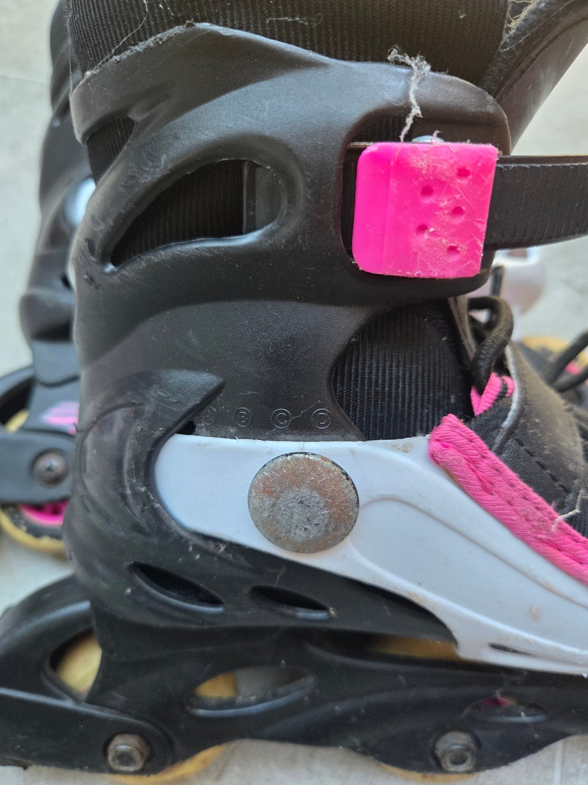 Verstelbare inline skates voor kinderen - Zwart/Roze, Ophalen, Gebruikt, Kinderen