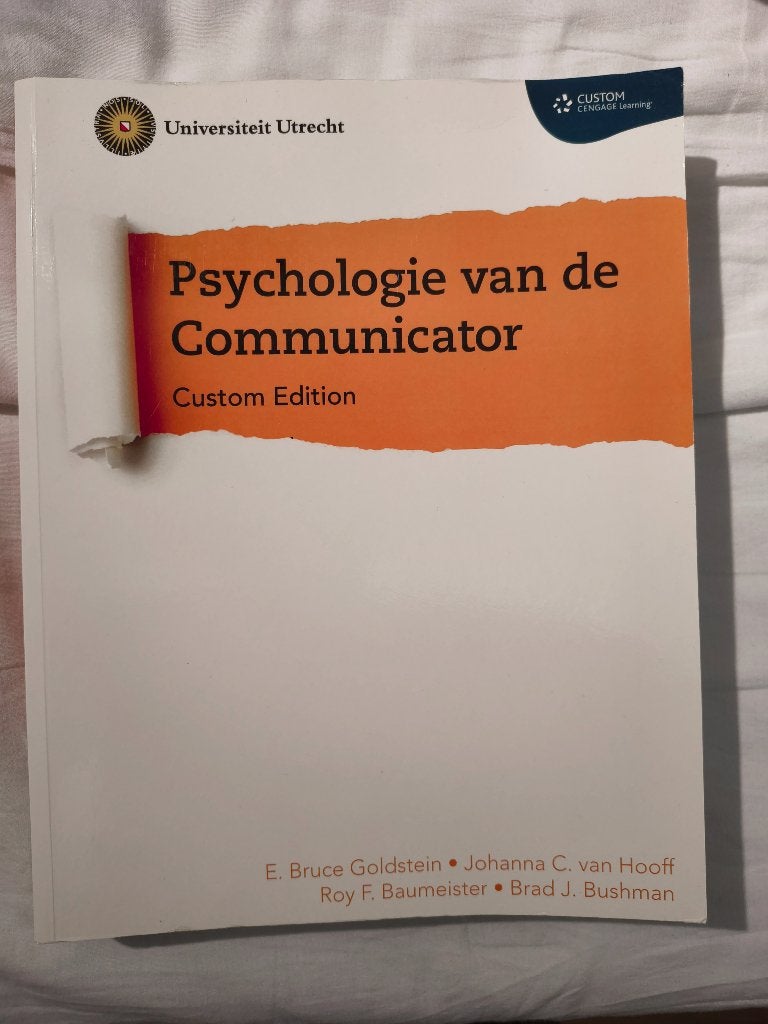Psychologie van de Communicator, Sociale psychologie, Verzenden, E. Bruce Goldstein, Zo goed als nieuw