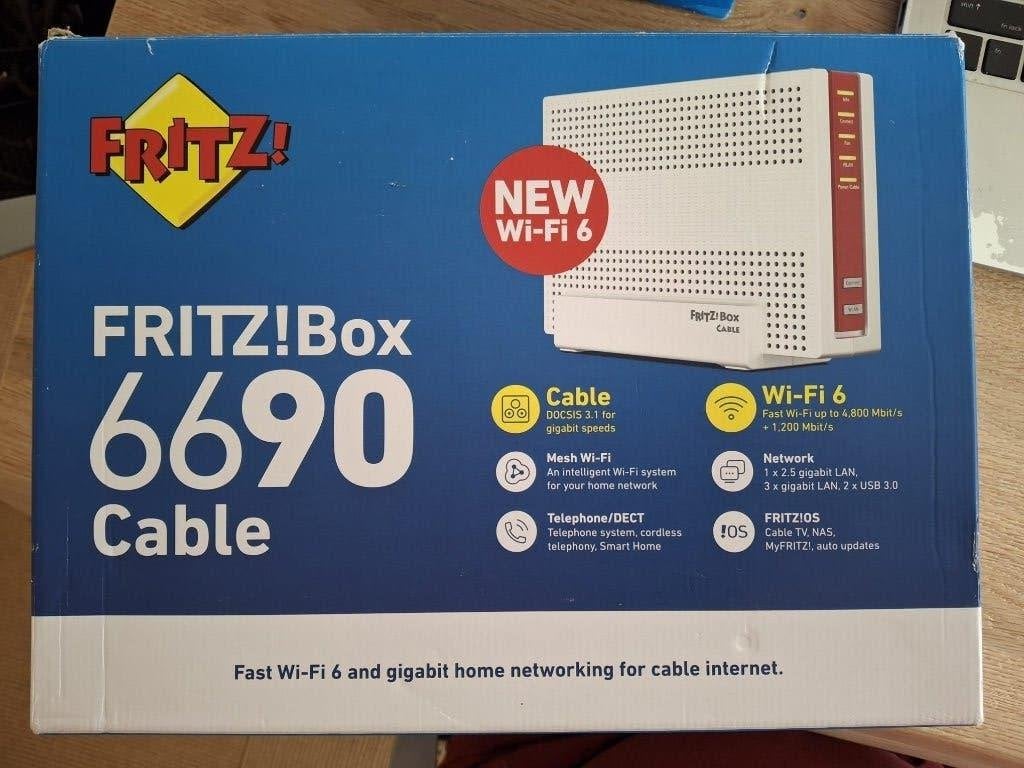 FRITZ!Box 6690 cable, Computers en Software, Routers en Modems, Gebruikt, Router met modem, Ophalen