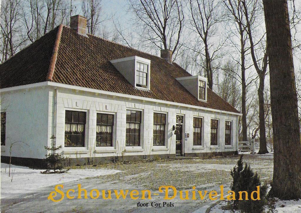 Kr3314 Gelopen ansichtkaart schouwen Duiveland, Ophalen of Verzenden, 1980 tot heden, Gelopen