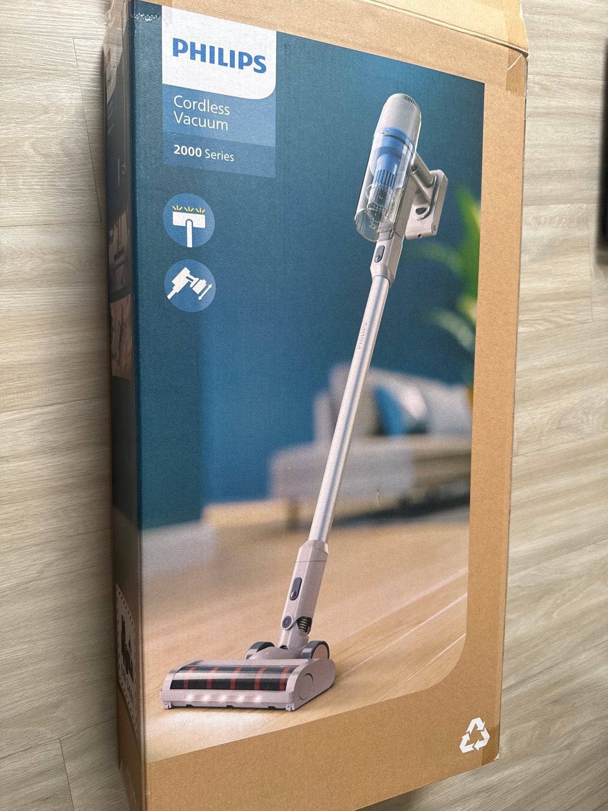 Philips Cordless Vacuum 2000 Series - Draadloze Stofzuiger, Witgoed en Apparatuur, Stofzuigers, Ophalen, Philips, Reservoir, Steelstofzuiger