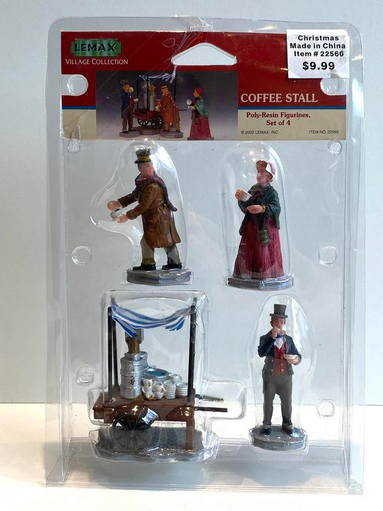 Lemax Coffee Stall, set of 4 (22560), Diversen, Kerst, Verzenden