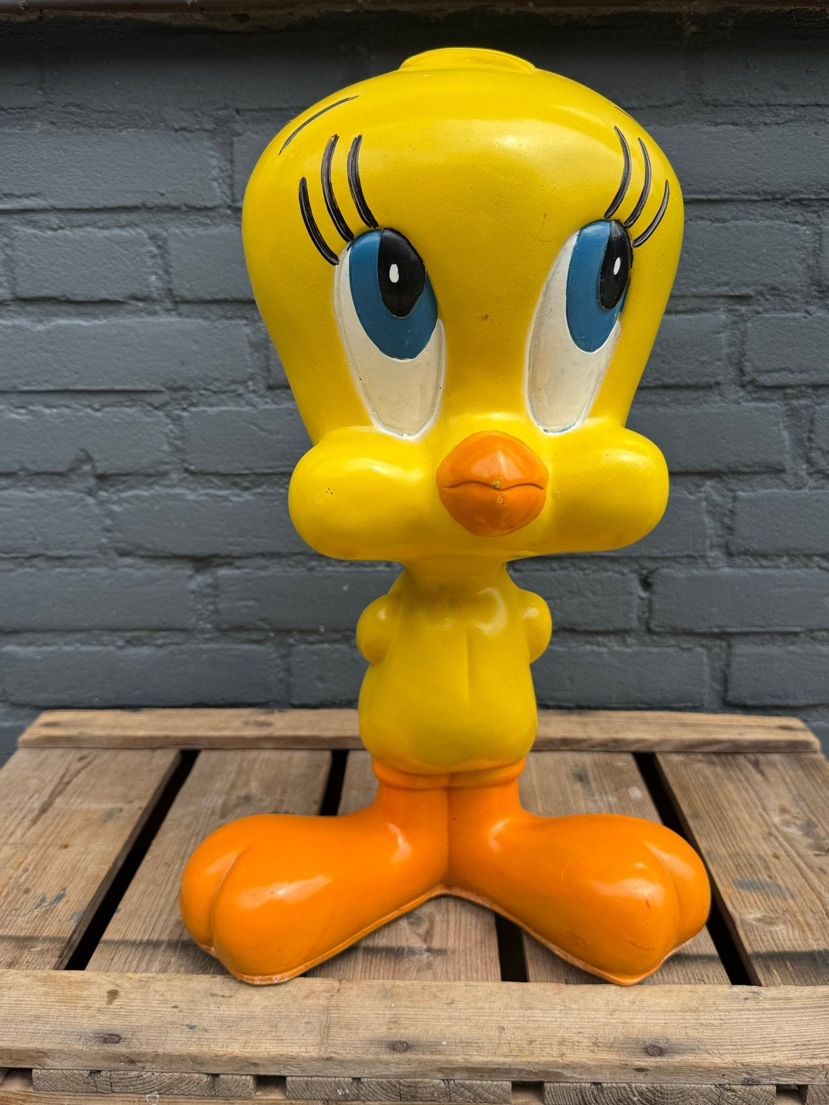 Grote Vintage Tweety Beeld - Looney Tunes Decoratie, Ophalen, Gebruikt, Dier