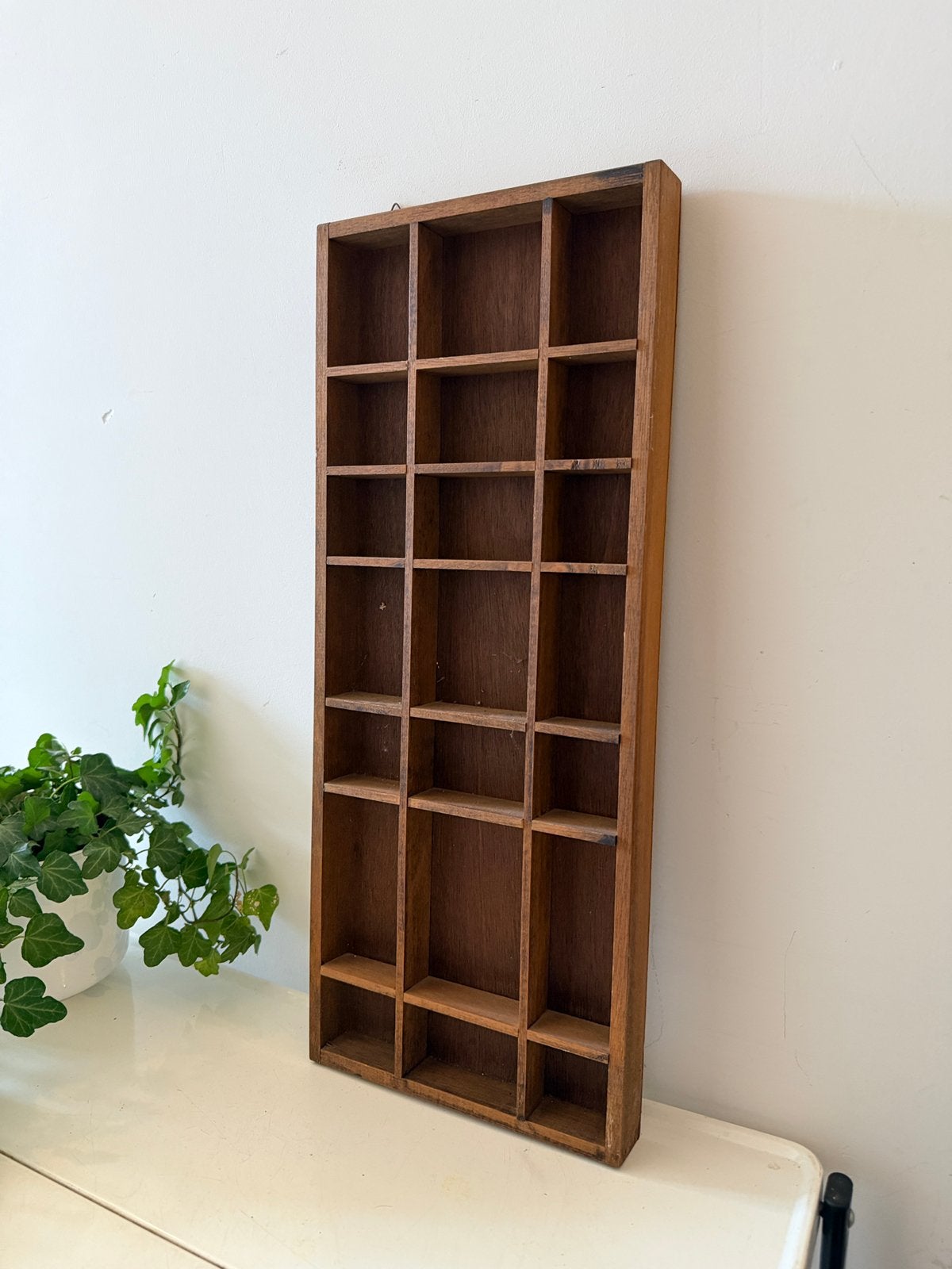 Houten vintage letterbak, Ophalen of Verzenden