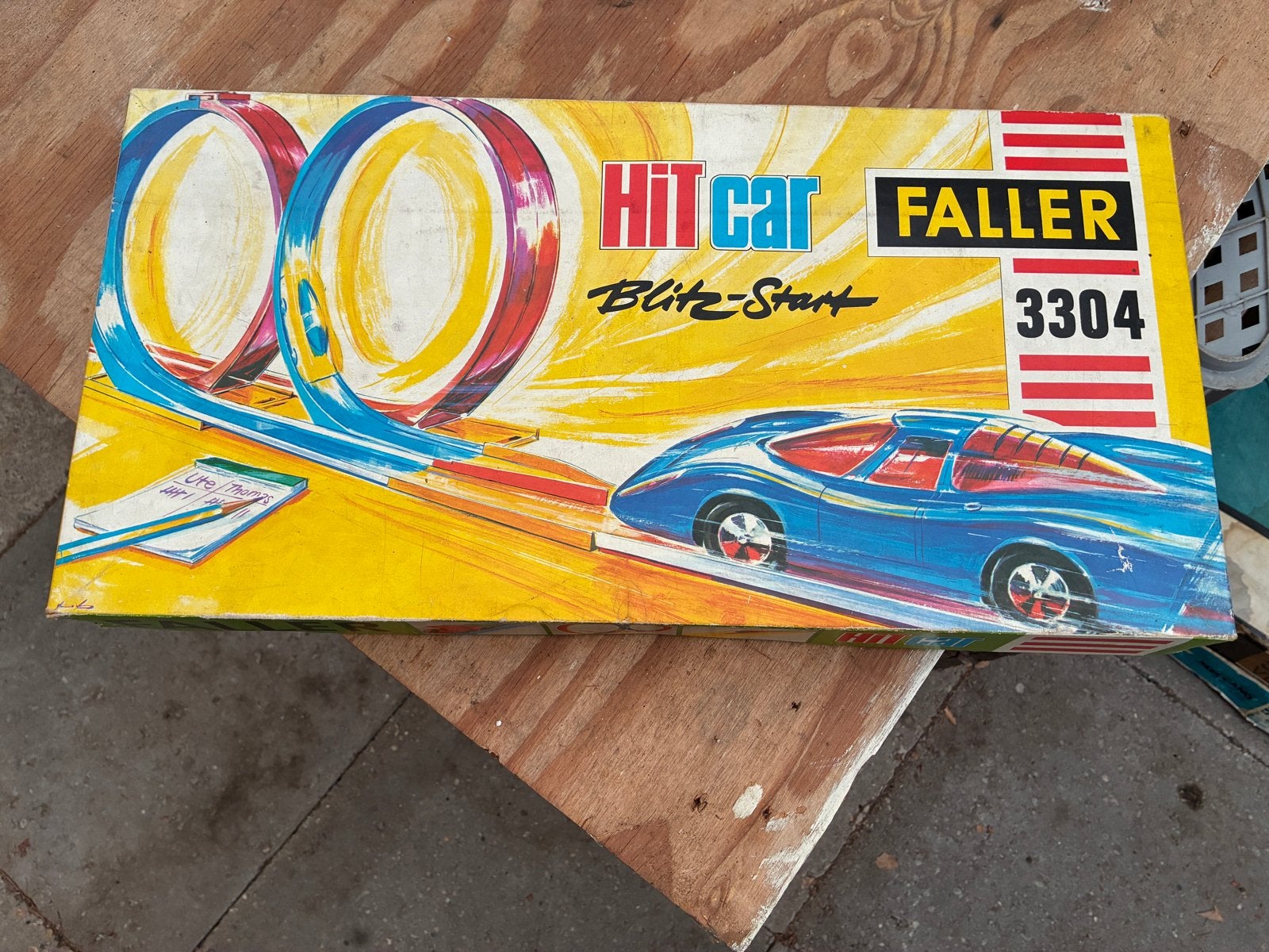 Faller Hitcar Racebaan Doos 3304 met Porsche 917 model, Overige merken, Ophalen of Verzenden, Elektrisch, Racebaan