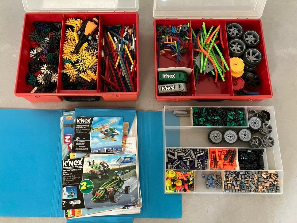 Grote Knex collectie inlc. 2 motors en 30+ handleidingen, Kinderen en Baby's, Ophalen of Verzenden, Zo goed als nieuw, K'nex
