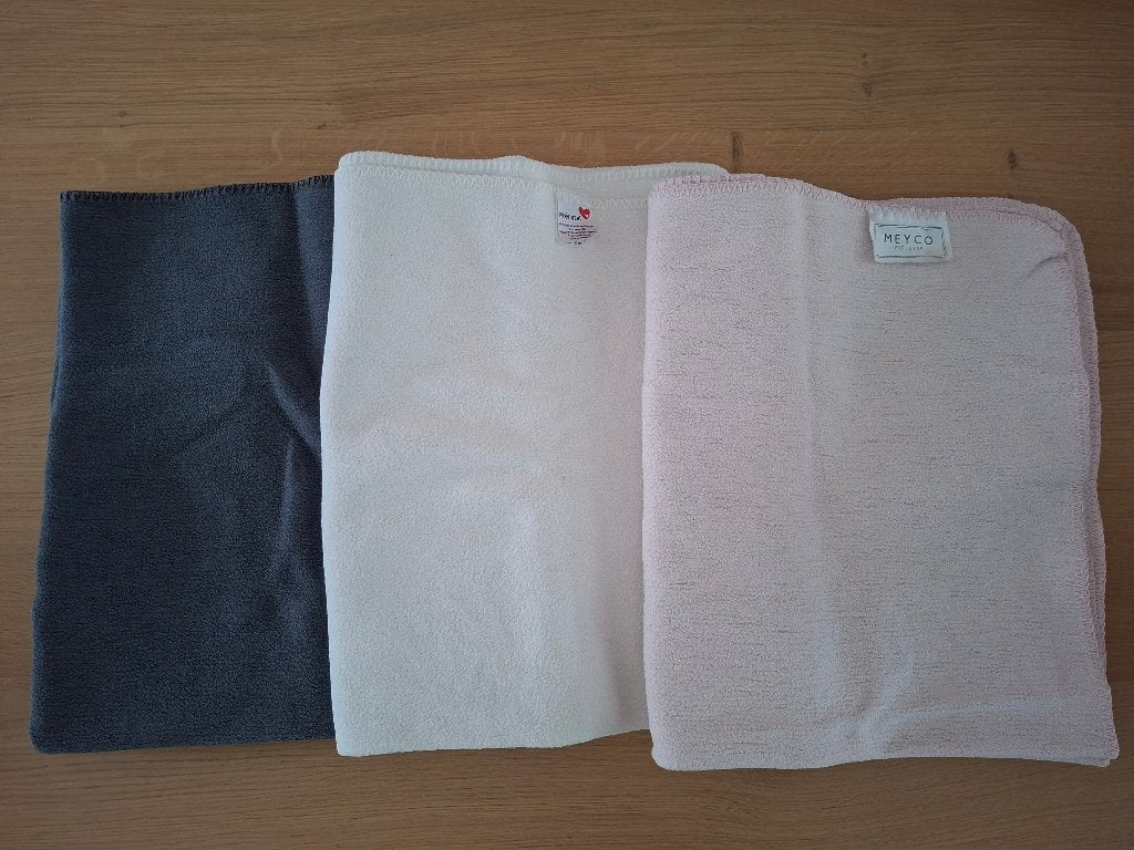 3x ledikantdeken, Kinderen en Baby's, Dekens, Slaapzakjes en Inbakerproducten, Ophalen, Meyco, Zo goed als nieuw, Wit
