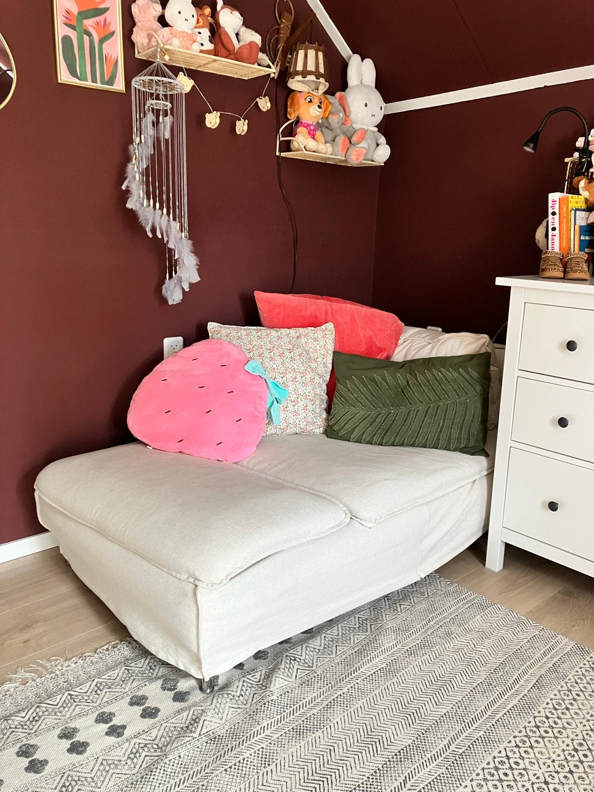 IKEA Soderhamn chaise longue met GRANSEL naturel hoes, Ophalen, Gebruikt, Eenpersoons, Minder dan 150 cm
