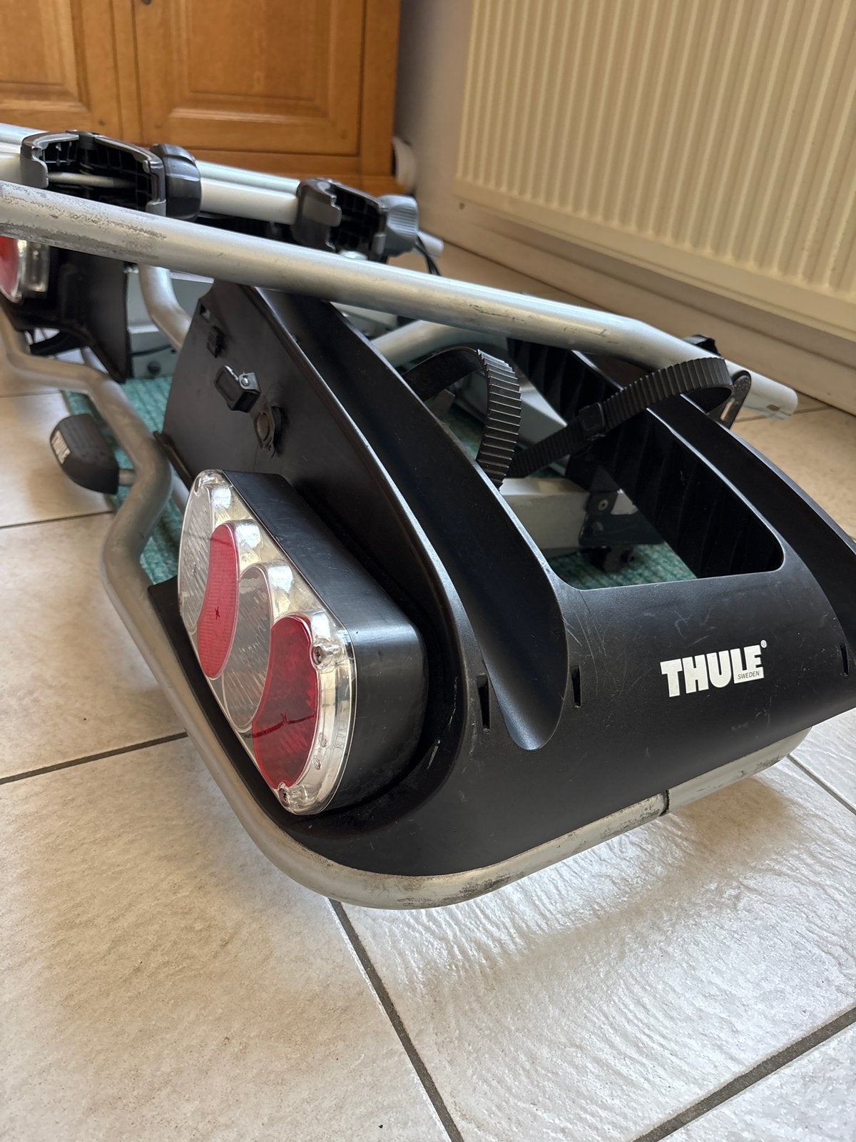 THULE Fietsendrager Type EP 915 voor op de Trekhaak, Ophalen, 2 fietsen, Gebruikt, Trekhaakdrager