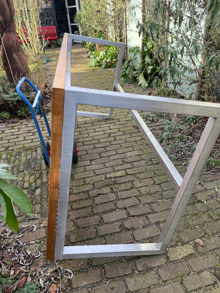 Linteloo Solution Han van der Donk 220-100 cm Massief Eiken, Ophalen, Gebruikt, 100 tot 150 cm, 200 cm of meer
