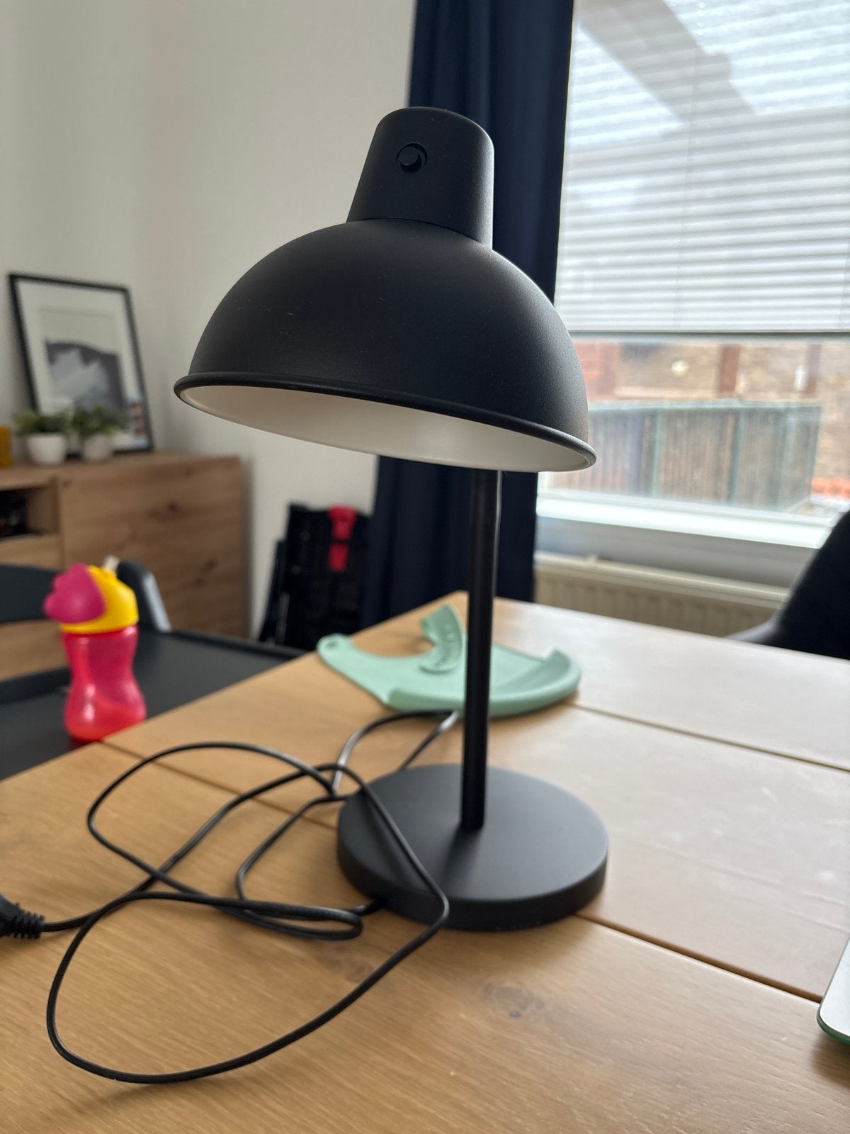 IKEA Bureaulamp Zwart - Stijlvol en Functioneel, Ophalen, E14 (klein), Zo goed als nieuw, Zwart